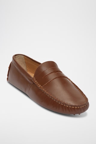 Mocassins en cuir nappa Cole - Camel