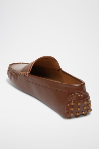 Mocassins en cuir nappa Cole - Camel