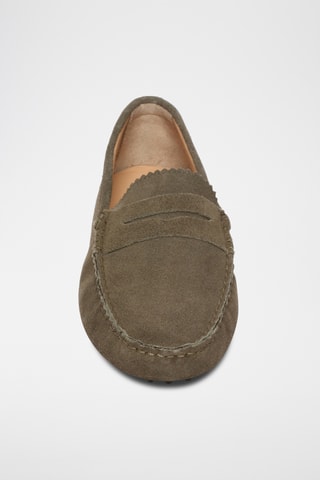 Mocassins en nubuck Lew - Kaki