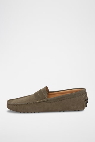 Mocassins en nubuck Lew - Kaki