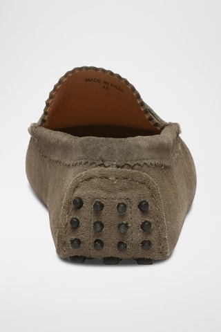 Mocassins en nubuck Lew - Kaki
