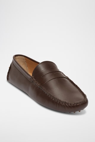 Mocassins en cuir nappa Cole - Marron