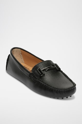 Mocassins en cuir nappa Bandy - Noir
