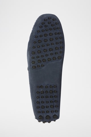 Mocassins en nubuck Hubert - Bleu