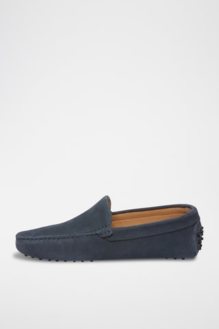 Mocassins en nubuck Hubert - Bleu