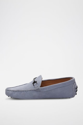 Mocassins en nubuck Harold - Bleu