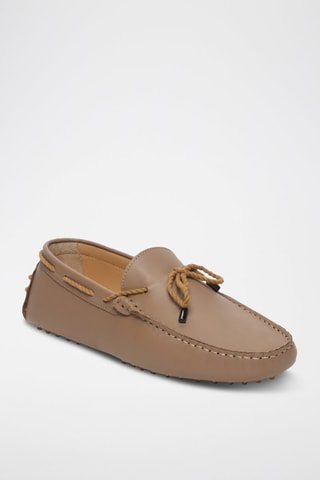 Mocassins en cuir nappa York - Marron