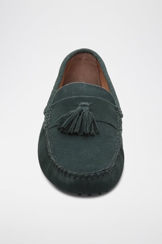 Mocassins en nubuck Earl - Vert