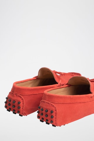 Mocassins en nubuck Johnny - Rouge