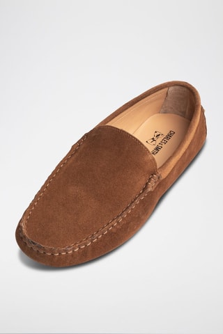 Mocassins en nubuck Lenny - Marron