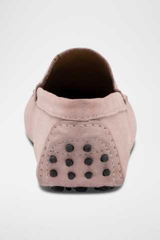 Mocassins en croûte de cuir Lenny - Rose
