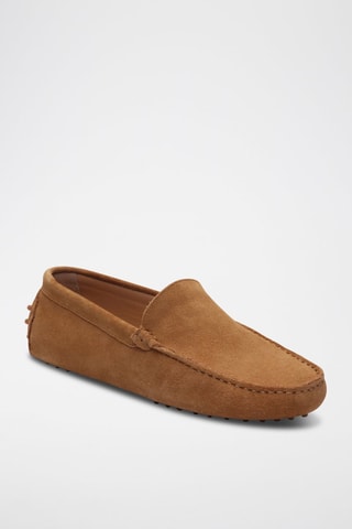 Mocassins en nubuck Lenny - Marron
