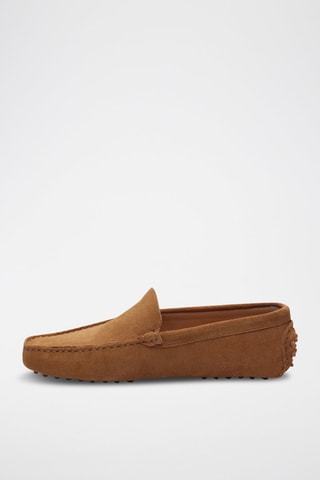 Mocassins en nubuck Lenny - Marron