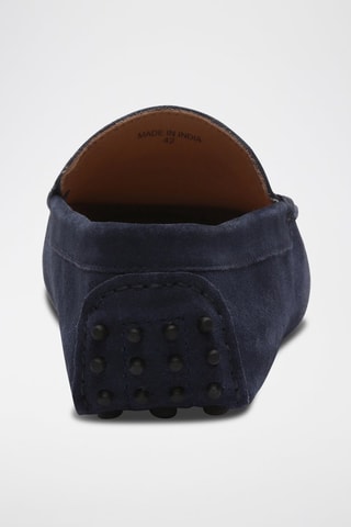 Mocassins en nubuck Cole - Bleu