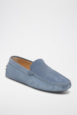 Mocassins en nubuck Lenny - Bleu
