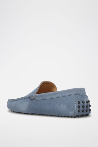 Mocassins en nubuck Lenny - Bleu