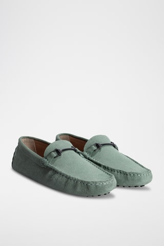 Mocassins en nubuck Harold - Vert