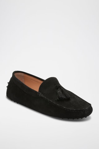 Mocassins en nubuck Ethan - Noir