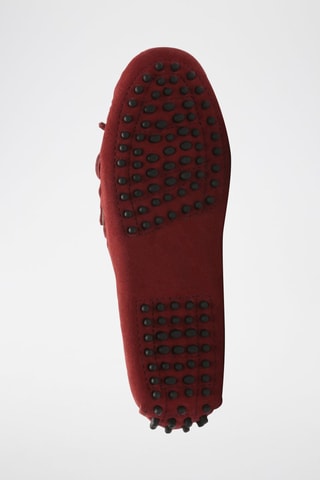Mocassins en nubuck Kate - Rouge