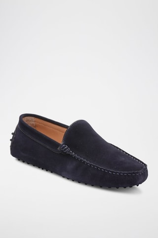 Mocassins en nubuck Hubert - Bleu