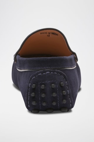 Mocassins en nubuck Hubert - Bleu