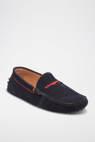 Mocassins en nubuck Lodrick - Bleu