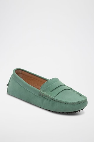 Mocassins en nubuck Deira - Vert
