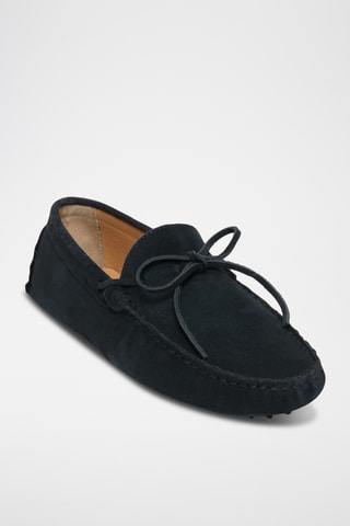 Mocassins en nubuck Johnny - Bleu
