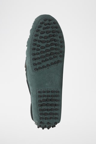 Chaussures bateau en nubuck Irina - Vert