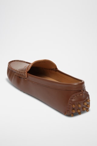 Mocassins en cuir Thandie - Camel