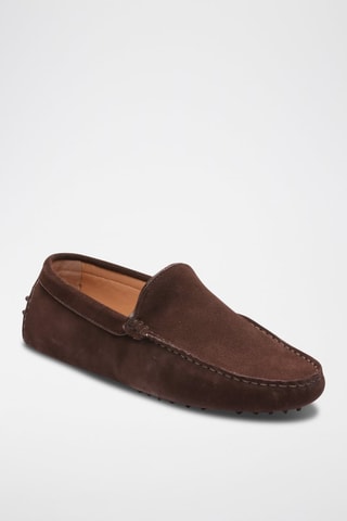Mocassins en nubuck Hubert - Marron