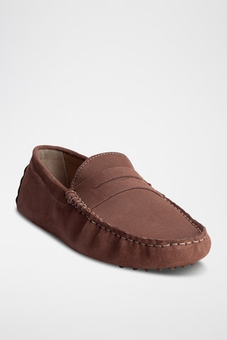 Mocassins en nubuck Wales - Marron