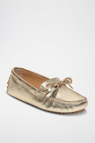 Mocassins en cuir Lily - Doré