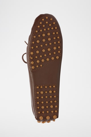 Mocassins en cuir nappa Duke - Marron