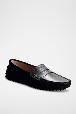 Mocassins en nubuck Thandie - Noir