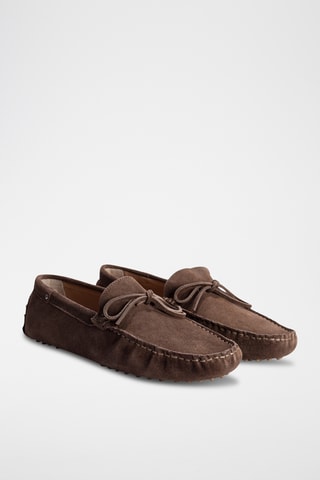 Mocassins en nubuck Andy - Kaki