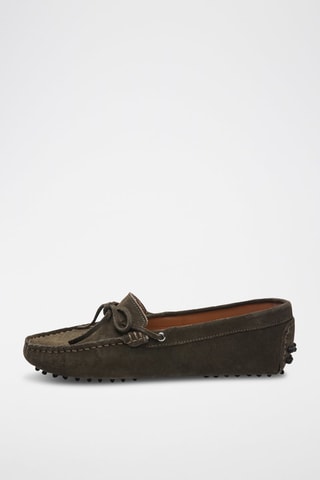 Mocassins en nubuck Newton - Vert