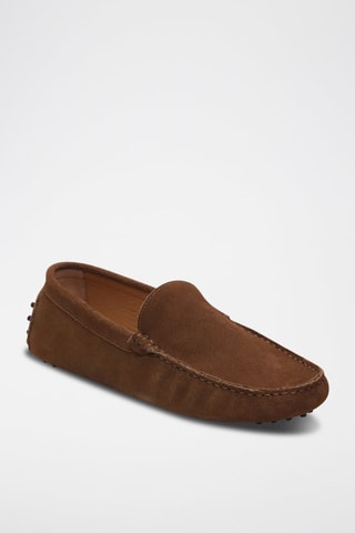 Mocassins en nubuck Cambridge - Marron