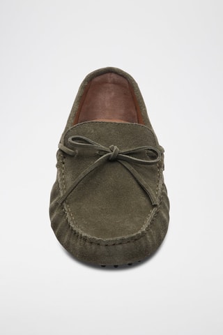 Mocassins en nubuck Johnny - Vert