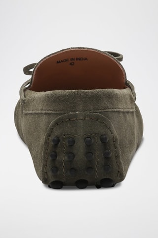 Mocassins en nubuck Johnny - Vert