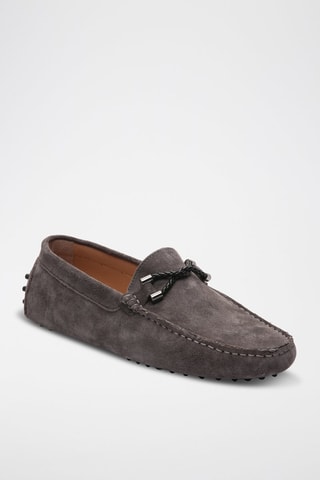Mocassins en cuir Tom - Gris
