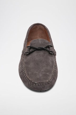 Mocassins en cuir Tom - Gris
