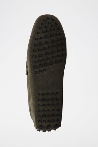 Mocassins en nubuck Lenny - Vert