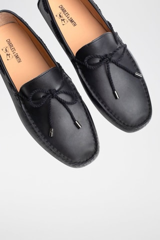 Mocassins en cuir nappa Butler - Noir