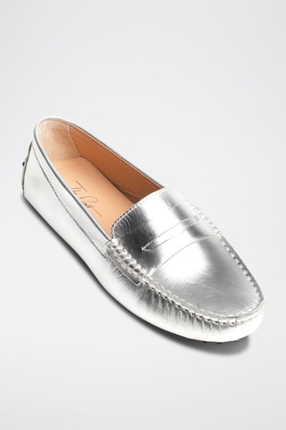 Mocassins en cuir Deira - Argenté
