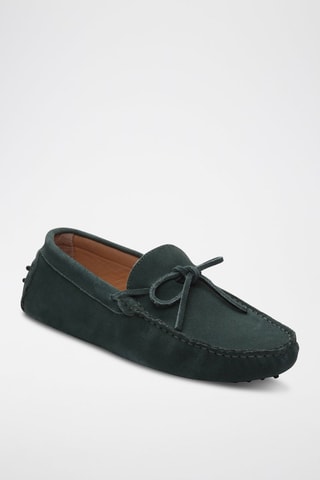 Mocassins en nubuck Duke - Vert
