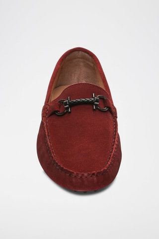 Mocassins en nubuck Felix - Rouge