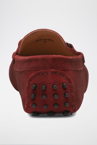 Mocassins en nubuck Felix - Rouge