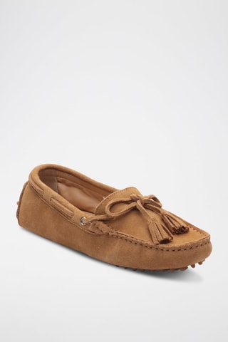 Mocassins en nubuck Lily - Marron