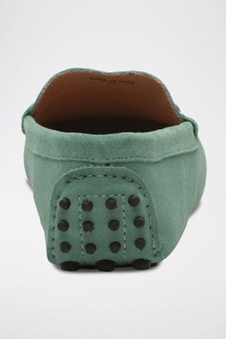 Mocassins en nubuck Eugene - Vert